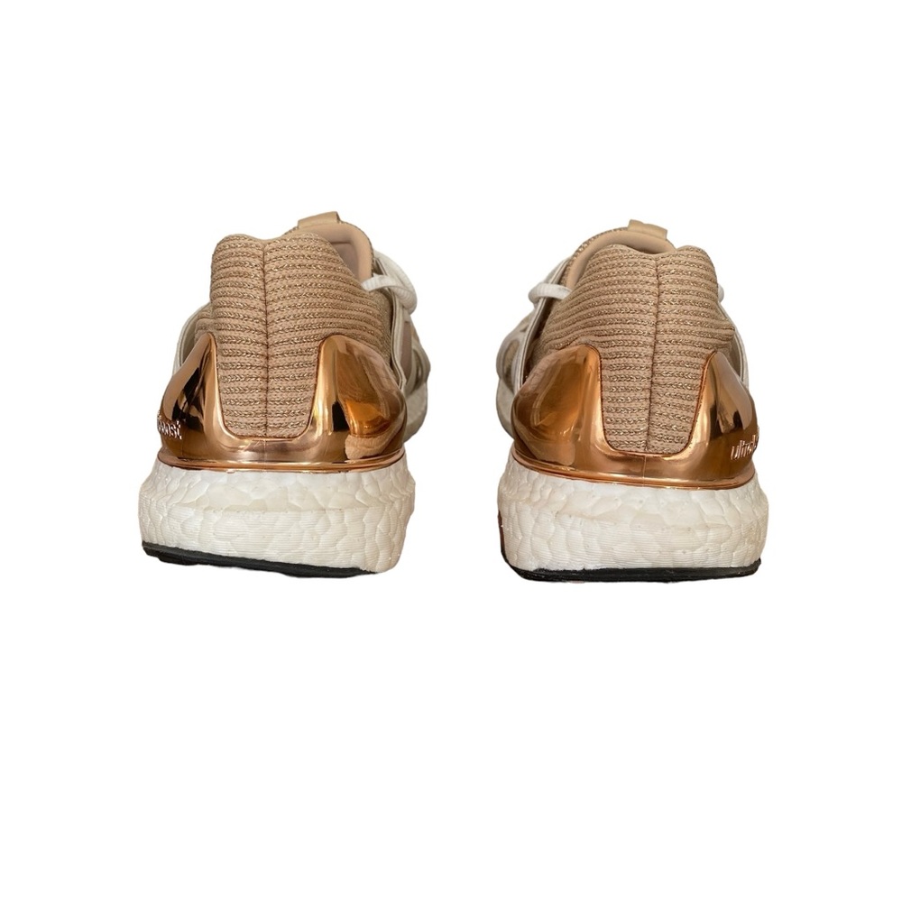 Stella McCartney X Adidas Ultra Boost Rose Gold Metallic Knit Trim Lace Sneakers - Picture 7 of 10